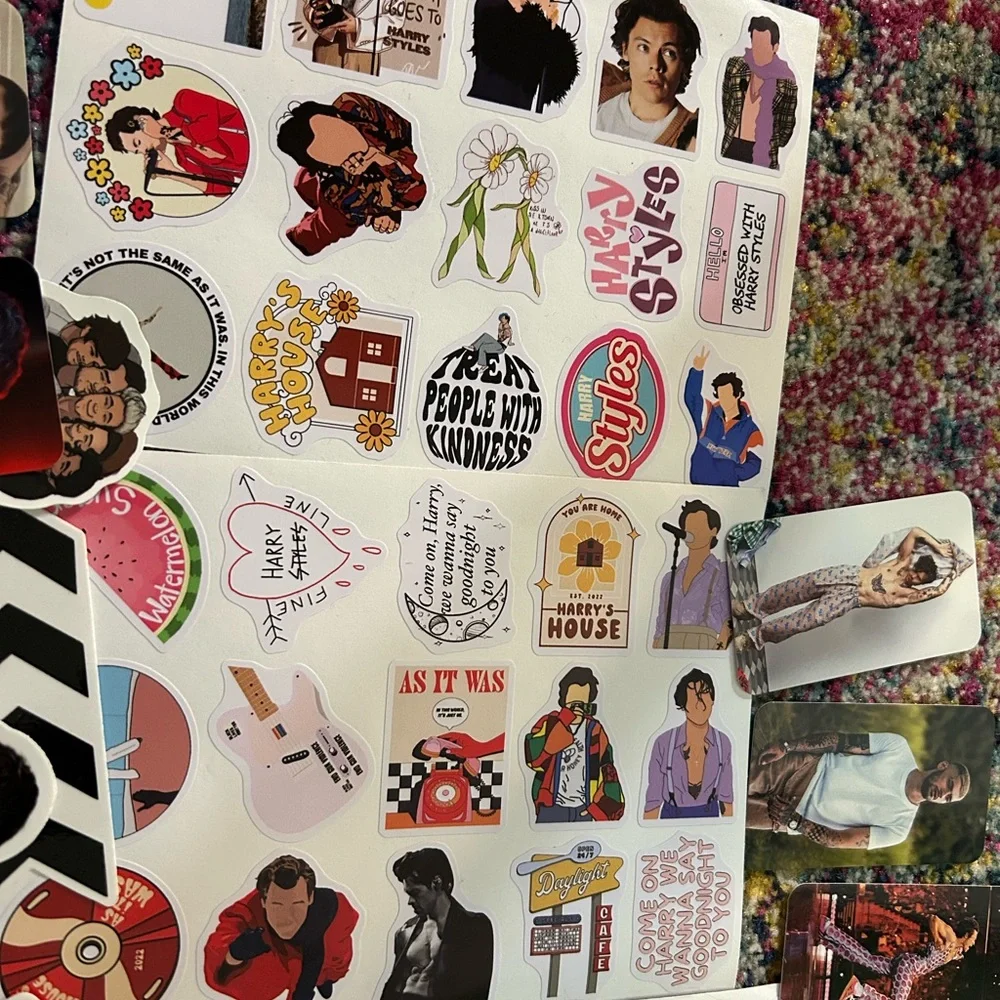 1D ONE DIRECTION HARRY STYLES NIALL HORAN LOUIS TOMLINSON stickers and cards!!